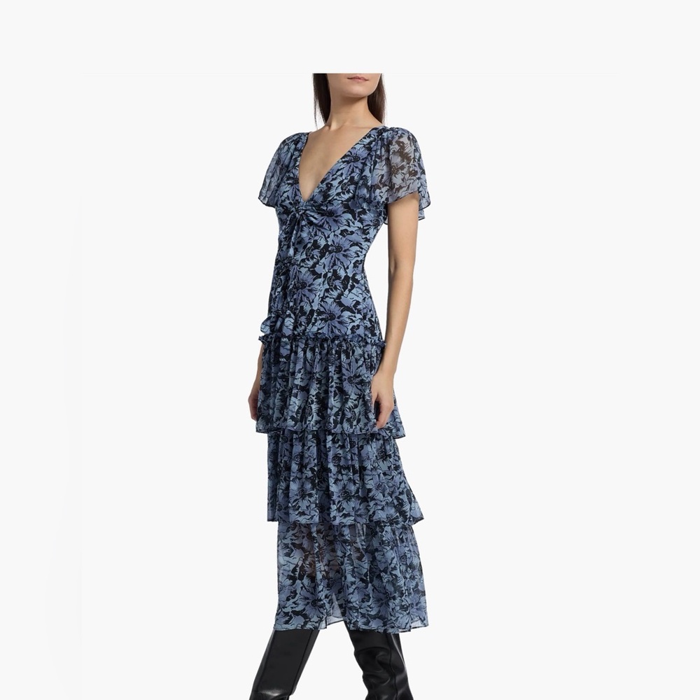 Cinq a Sept Graphic Cosmos Grizzo Maxi Dress